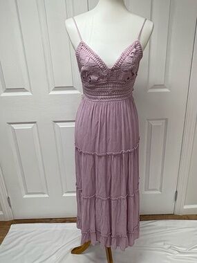 2Bella Sausalito Lilac Maxi Dress With Lining - Size S. NEW With Tags in Bag.
